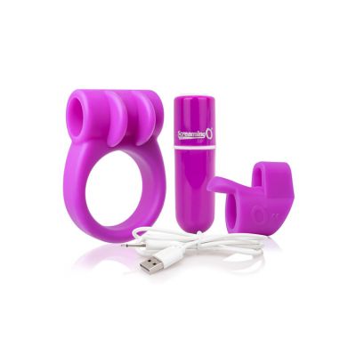 Screaming O Charged CombO Couple s Sex Toy Kit 3 Pce