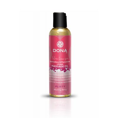 DONA 110ml Blushing Berry Scented Massage Oil Flirty Aroma