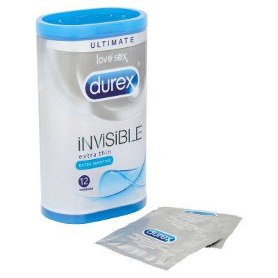 Durex Invisible Extra Sensitive Condoms 12 Pack