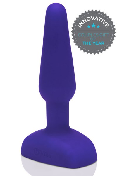 B-Vibe 3-Motor Vibrating 5.3" Butt Plug with Remote