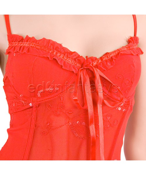 La femme novelty bustier set