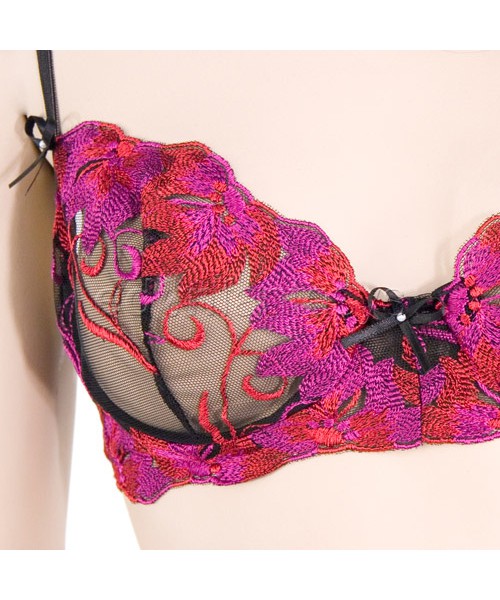 Bella flora mesh bra and thong