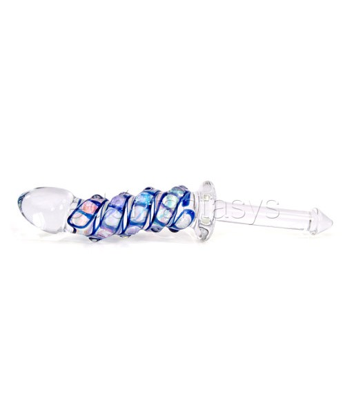Rainbow ribbed G-spot shaft