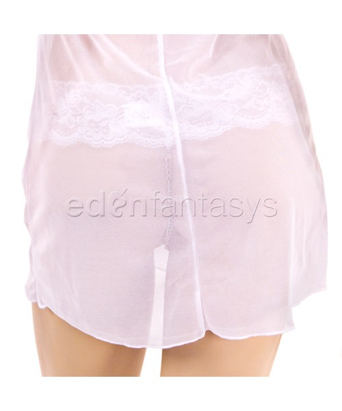 Lycra net chemise set