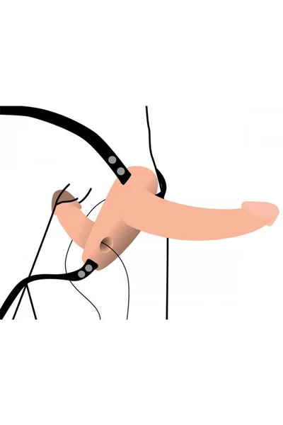 Strap U Vibrating Silicone Double Dildo with Harness — image 15 of 15