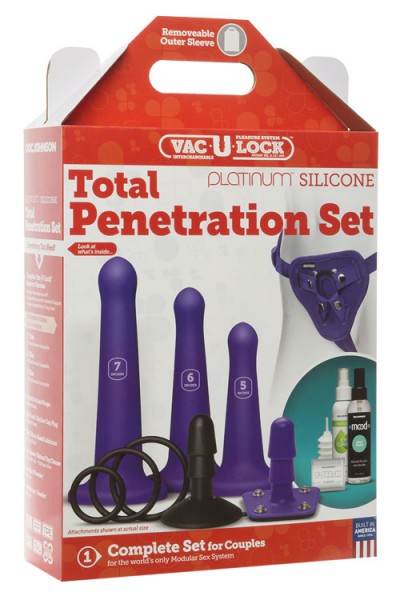 Doc Johnson Premium Strap-On Silicone Penetration Set