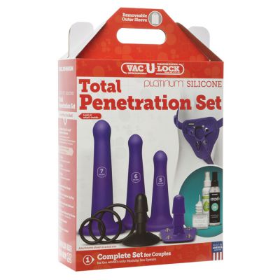Doc Johnson Premium Strap On Silicone Penetration Set