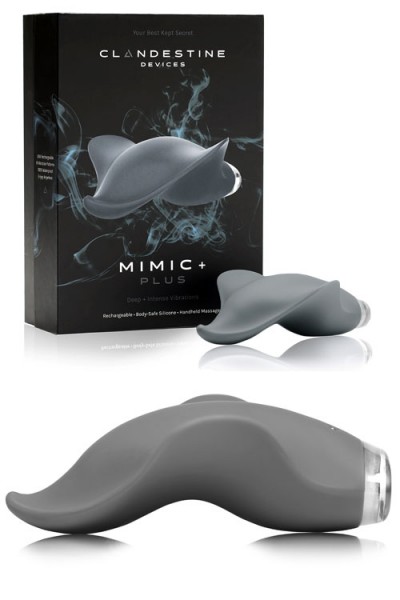 Clandestine Devices MIMIC PLUS Rechargeable Silicone 4.1" Vibrating Massager