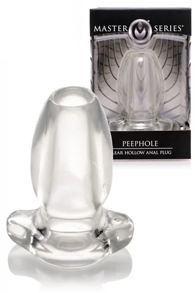 Master Series Peephole 3.25" Hollow Butt Plug — image 6 of 10