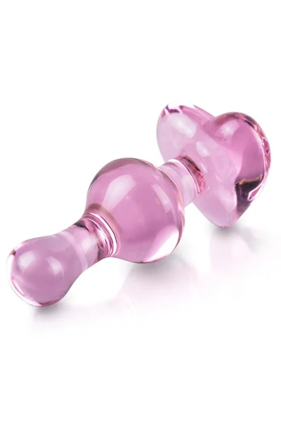 Pipedream Icicles 3.9" Glass Butt Plug with Heart Base — image 5 of 9