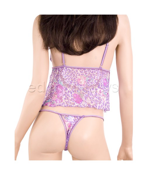 Sparkle camisole with thong