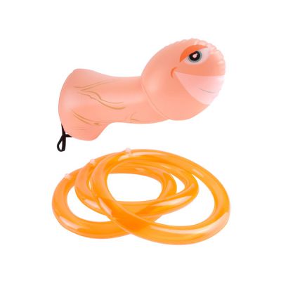 Pipedream Party Pecker Inflatable Strap on Ring Toss Game
