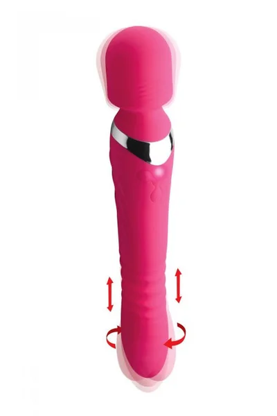 Inmi 10.75" Thrusting Vibrating Double-Ended Silicone Wand — image 6 of 16