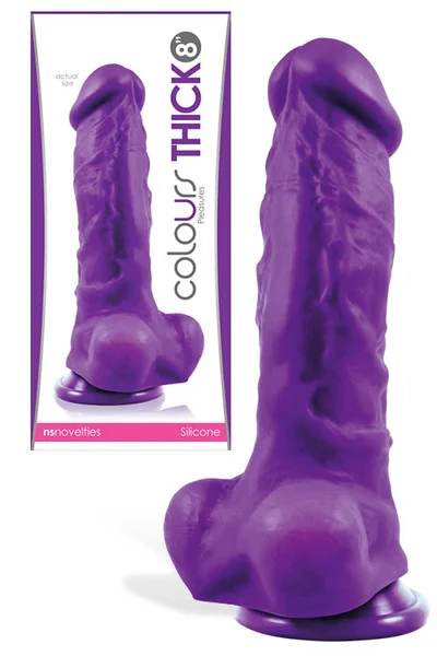 nsnovelties Thick Realistic 8" Dildo with Suction Base — image 4 of 6