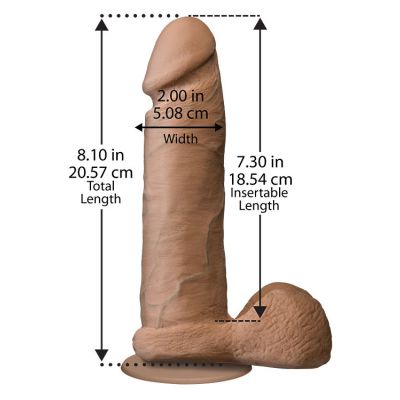 Doc Johnson Ultraskyn Realistic 8 Cock with Suction Cup