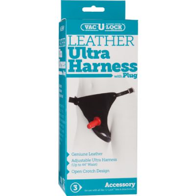 Leather Ultra Harness W Plug