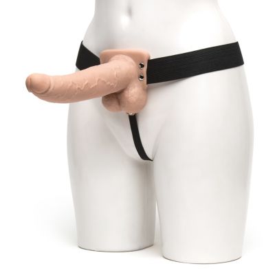 Fetish Fantasy Hollow 10 Function Vibrating Strap On 9 Inch