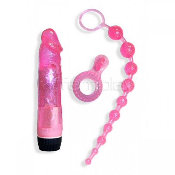Soft Jelly Glitter Play Kit - Pink