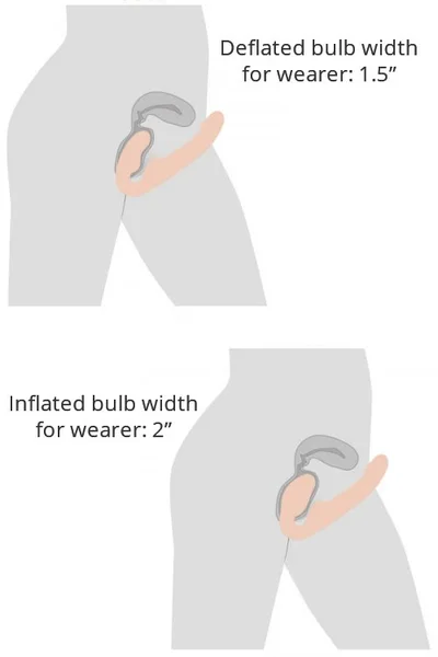Strap U Inflatable Ergo-Fit 9.5" Strapless Strap On With Remote — image 7 of 16