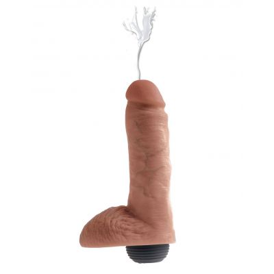 King Cock 8 Inch Squirting Cock with Balls