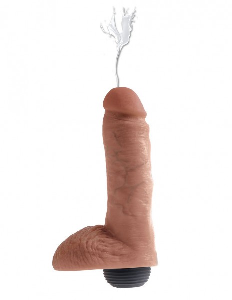 King Cock 8 Inch Squirting Cock with Balls