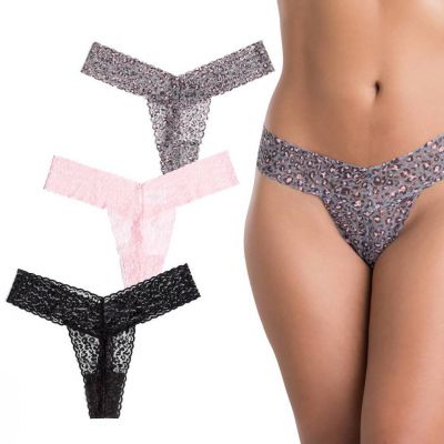 Lovehoney Wild Thing Leopard Lace Thong Set 3 Piece