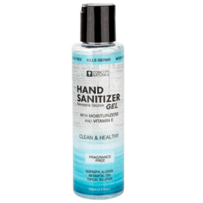 CalExotics Concepts Naturals Hand Sanitizer Gel Fragrance Free 4 2oz