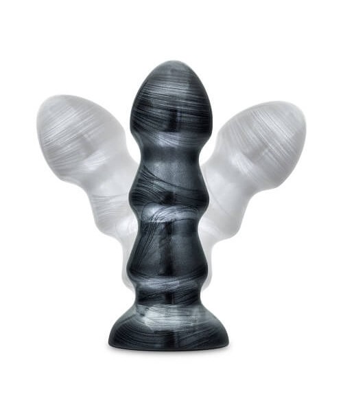Jet Black Jack Large Ribbed Butt Plug 7 inches — image 5 of 6