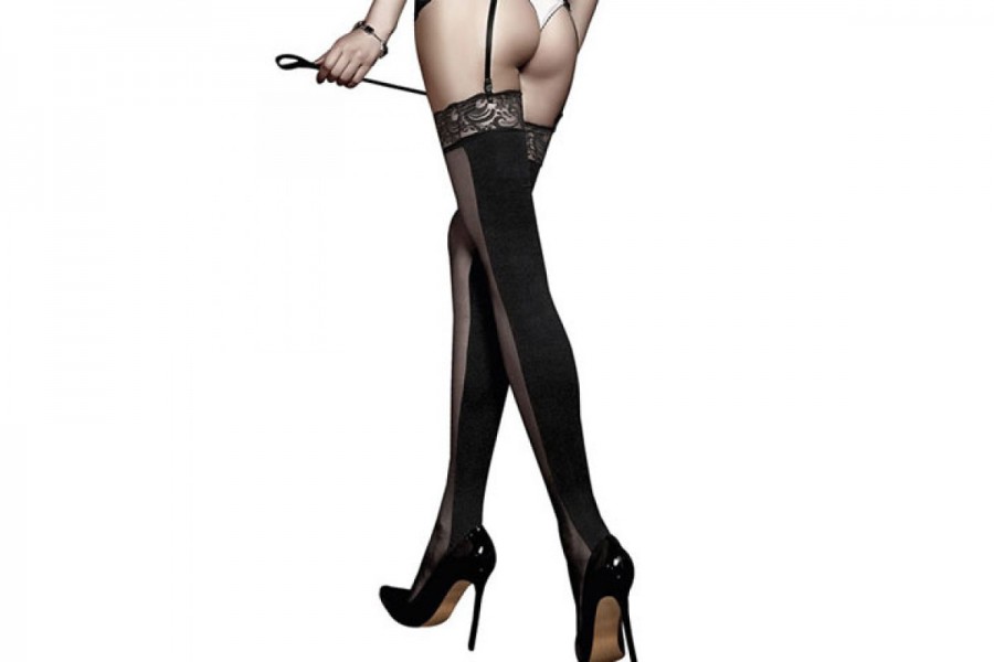 Baci After Dark 2013 Lace Top Sheer & Opaque Thigh
