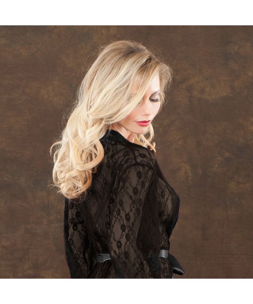 Tres Sexy lace robe with belt