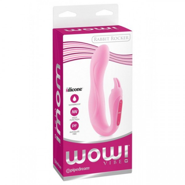 WOW! Vibe - Rabbit Rocker Silicone Vibrator