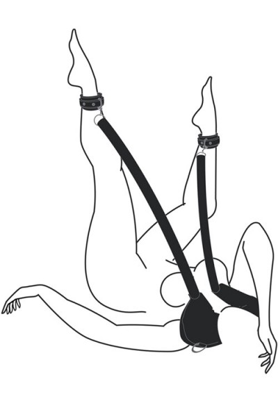 Easy Toys Leg Position Strap With Ankle Cuffs & Neck Pillow