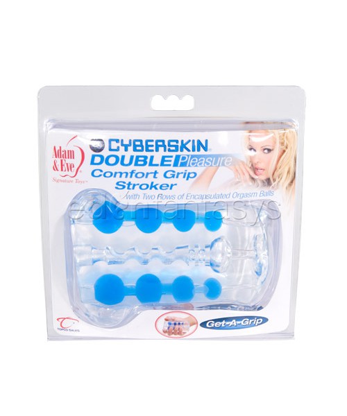 Double pleasure comfort grip stroker