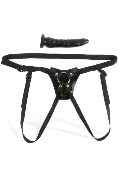 Pipedream Gold Designer 7" Strap-On — image 10 of 10