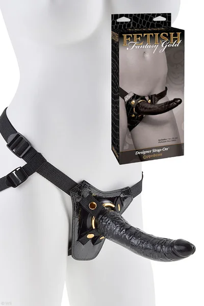 Pipedream Gold Designer 7" Strap-On — image 6 of 10