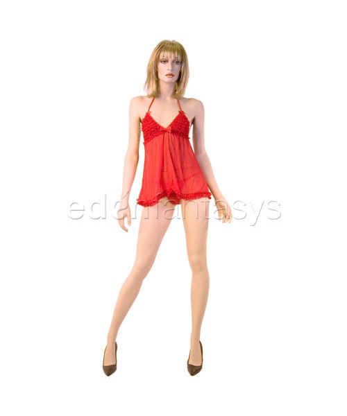 Lace ruffle babydoll