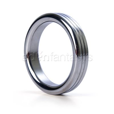 Groove stainless steel cock ring