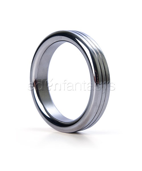 Groove stainless steel cock ring
