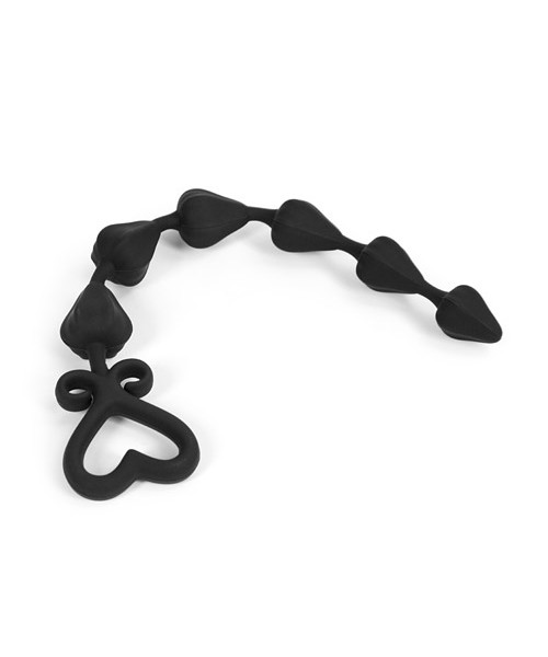 Heart silicone anal beads