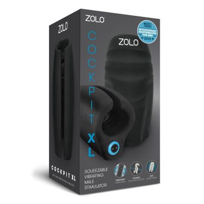 ZOLO Cockpit XL Squeezable Vibrating 6 3 Masturbator