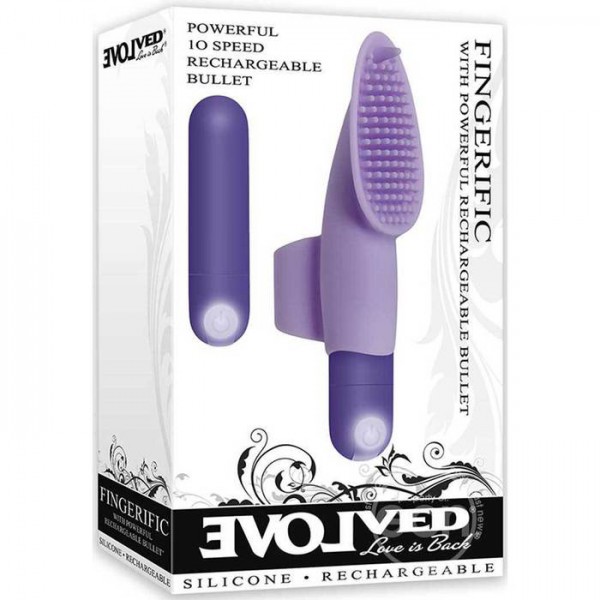 Fingerific Silicone Finger Vibrator - Rechargeable Clitoral Stimulator