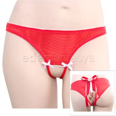 Crotchless panty with bells