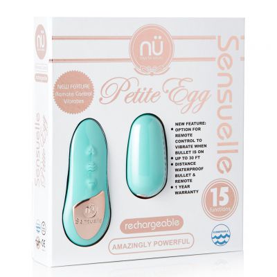 Nu Sensuelle 15 Function Remote Control Petite Egg Blue