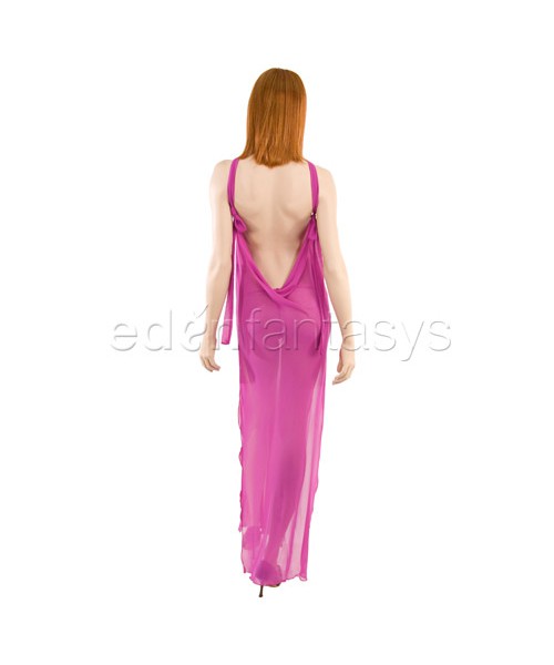 Loungerie gown and g-string
