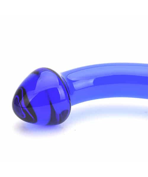 Spectrum Ribbed G-Spot Glass Dildo — image 10 of 25