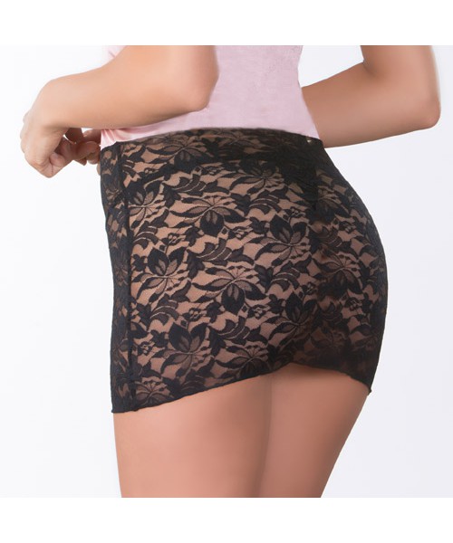 Tres Sexy lace-up chemise and g-string