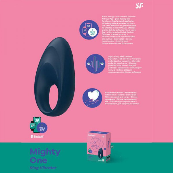 Satisfyer Mighty One Vibrating Couples Ring With App