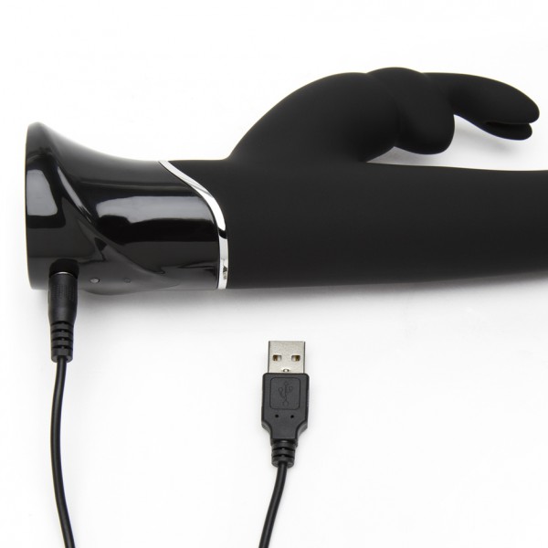 Fifty Shades Greedy Girl 9.5" Rechargeable G-Spot Rabbit Vibrator