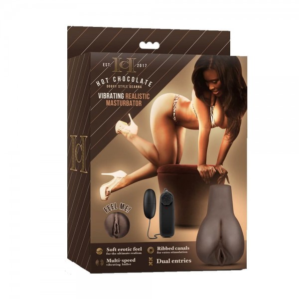 Hot Chocolate Doggy Style Deanna Vibrating Realistic Masturbator — image 3 of 3