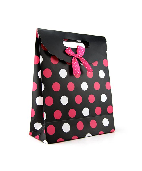 Polka dot gift tote medium